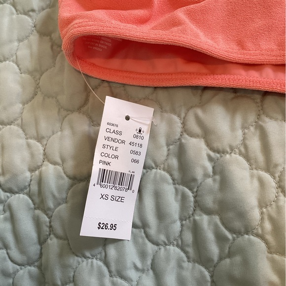 Peach Terrycloth Size XS Bikini Top - Picture 4 of 4